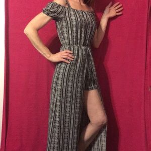 Summer dress with built in shorts.